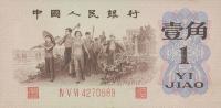 Gallery image for China p877a: 1 Jiao from 1962